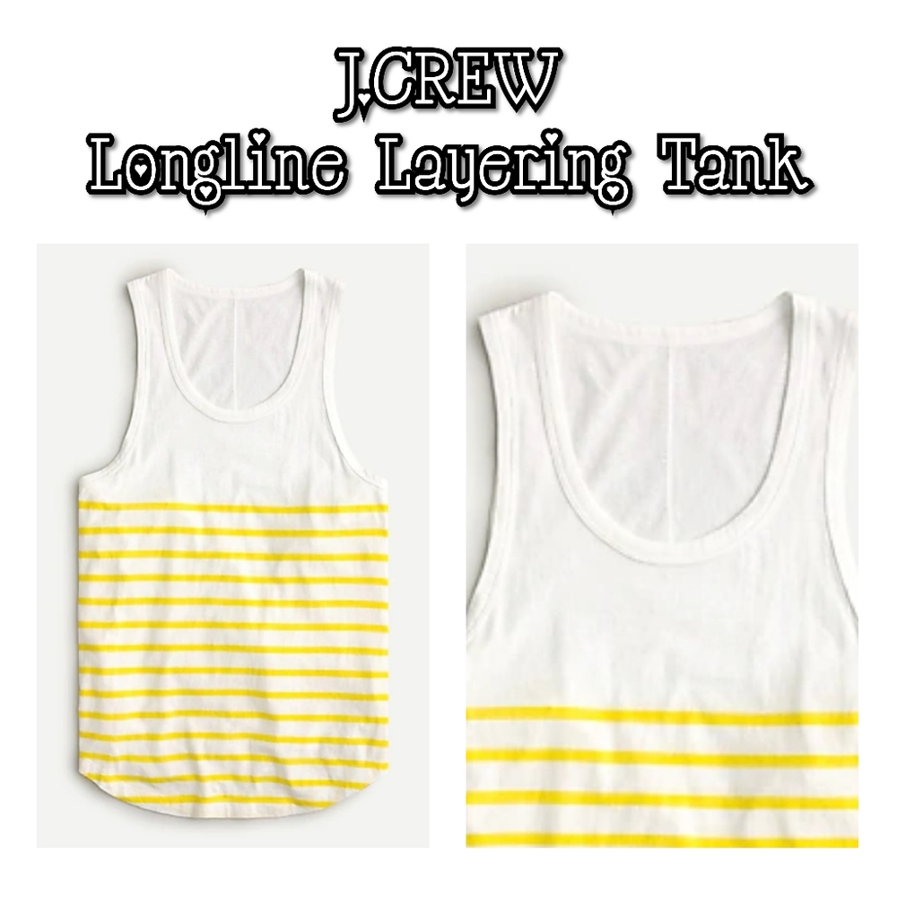NWT J.CREW Longline Layering Tank